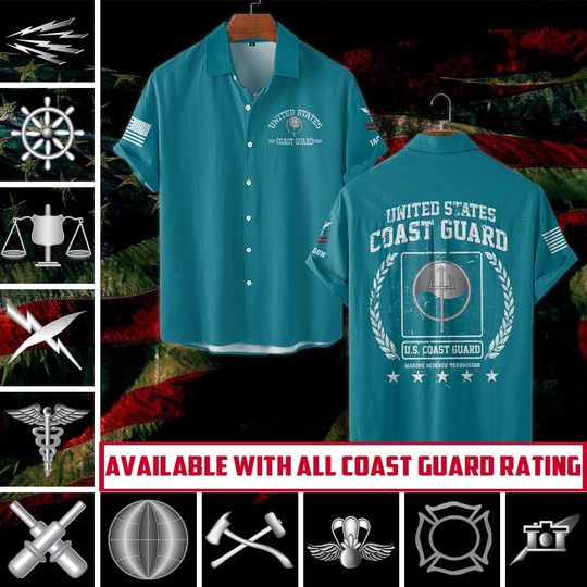 Discover Customized United States Coast Guard Rating Hawaiian Shirt
