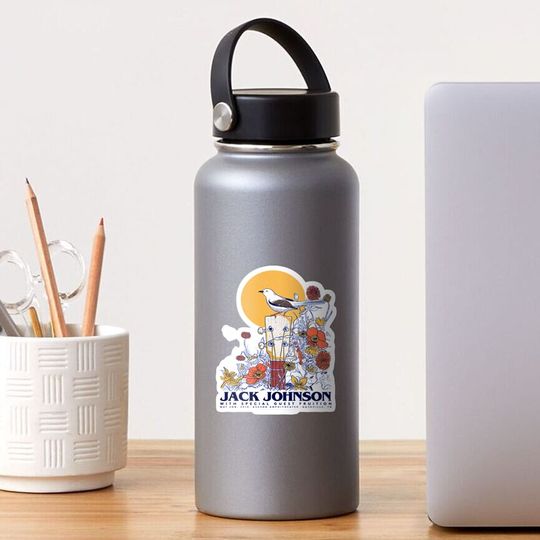 Discover Jack Johnson jack bird    Sticker