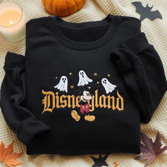Discover EMBROIDERED Disneyyland Halloween Sweatshirt, Mickeyy mouse Ghost
