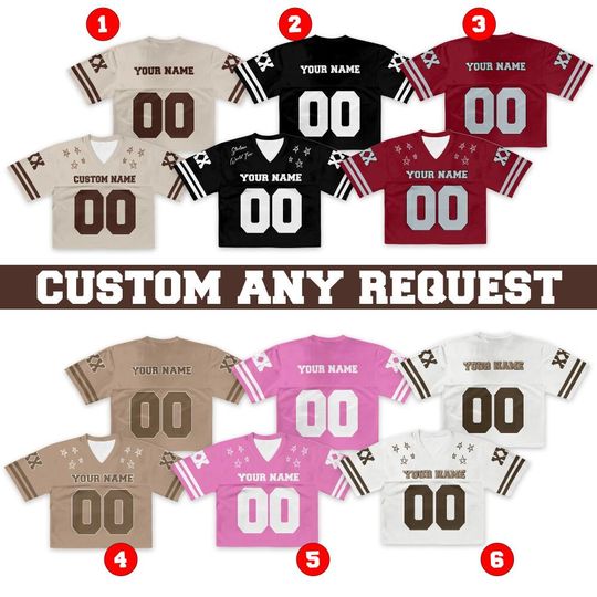 Discover Personalized Multi Color Stadium Tour Mesh Crop Top Football Jersey
