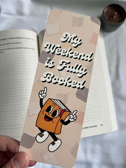 Discover My Weekend is Booked Bookmark, Book Club Bookmark, Cute Bookmarks, Fun Bookmark, Bookworm Gifts, Book Lovers