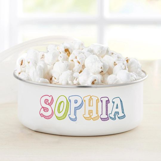 Discover Personalized Popcorn Bowl, Birthday Gifts, Valentine's Day Gift, Gift For him and Her, Ice Cream Bowl, Gifts for Kids, Grandkids Gifts