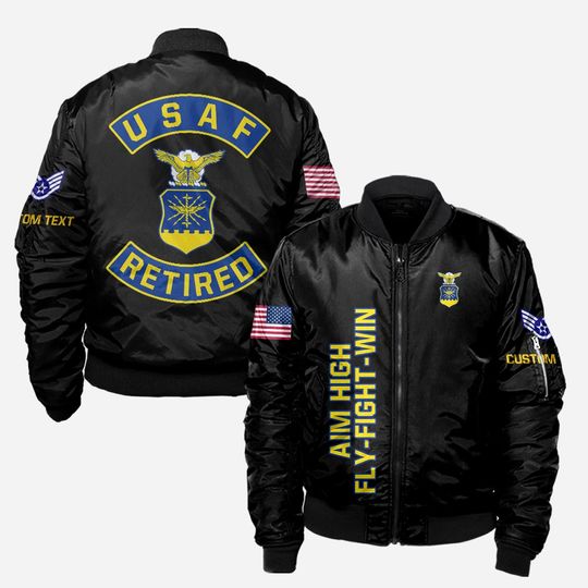 Discover Customized US Air Force Retired Bomber Jacket