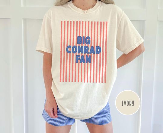 Discover Big Conrad Fan T-Shirt | Summer I Turned Pretty Cotton Tee | Cousins Beach Team Conrad Graphic Top