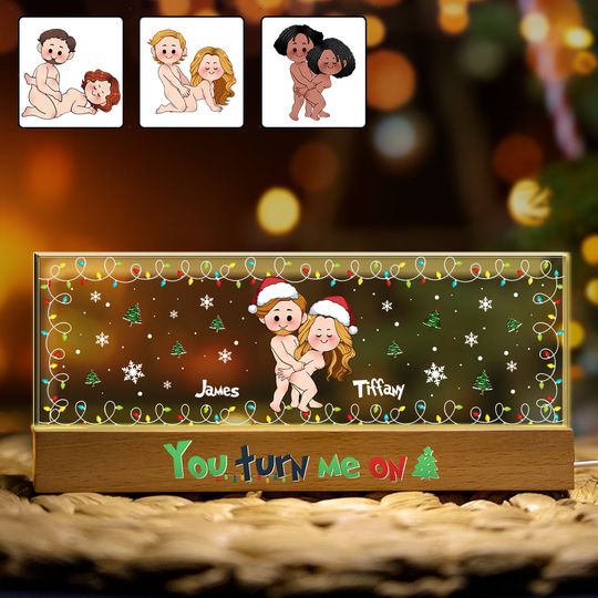 Discover You Turn Me On - Personalized Couple Custom LED Night Light