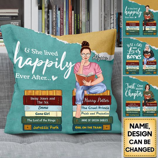 Discover Girl Reading Book - Custom Book Titles, Personalized