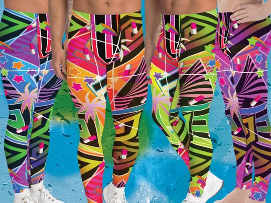 Discover Mens Leggings Vaporwave Menhera, Rave Gear, Fashion Meggings