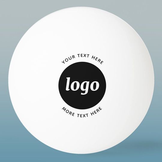 Discover Simple Logo With Text Business Ping Pong Ball