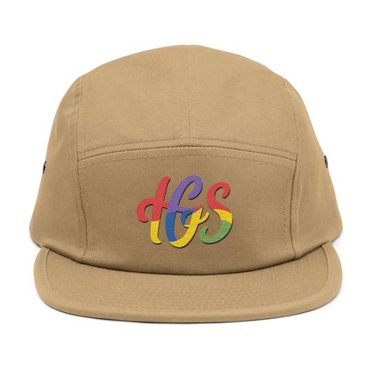 Discover Embroidered 5 Panel Cap, Fun Summer Hat