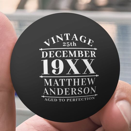 Discover Personalized Vintage Aged to Perfection Ping Pong Ball
