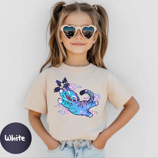 Discover Funny Demon Hunters Tiger Kids Shirt, Demon Hunter Tiger Tee for Toddlers, K-pop Shirt, Hunters Tiger Youth Tee, Cute Animal Gift