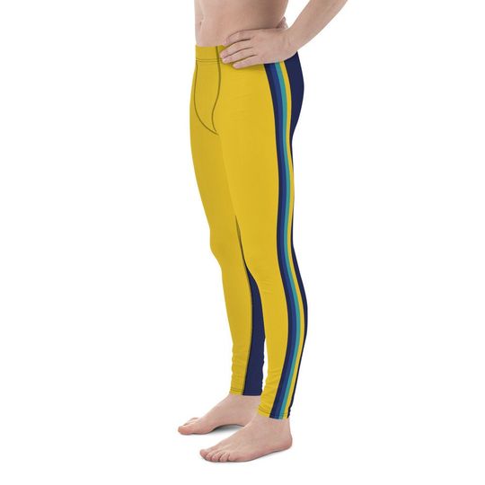 Discover Retro Pin Stripes Men's Leggings