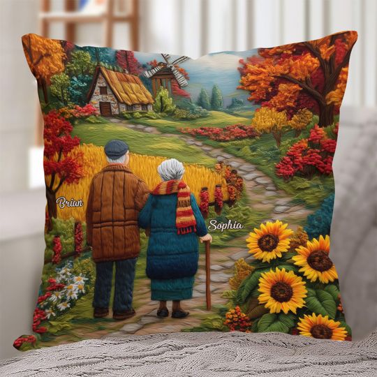 Discover Couple Growing Old Together - Personalized Couple Pillow