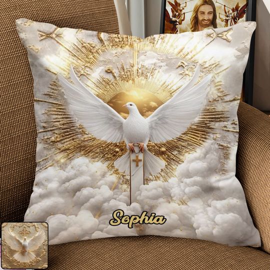 Discover Dove Of Peace - Personalized Christian Pillow
