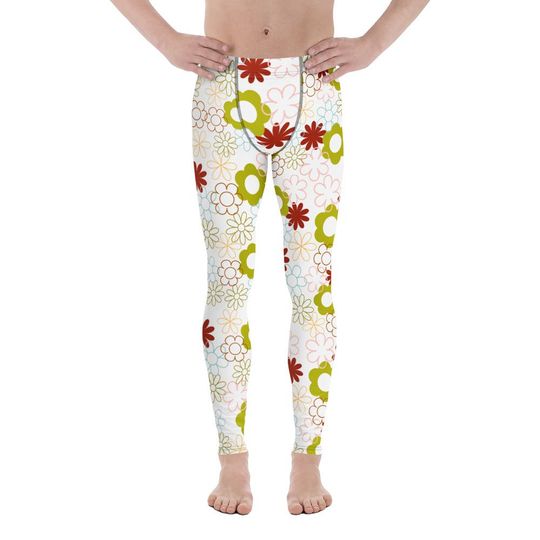 Discover Men's Daisy flower leggings
