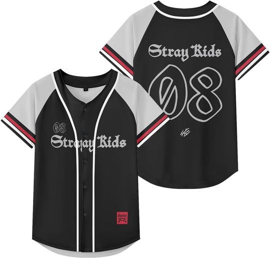 Discover Jersey SKZ Merch Men and Women Casual Fashion Short Sleeve Baseball T-Shirt