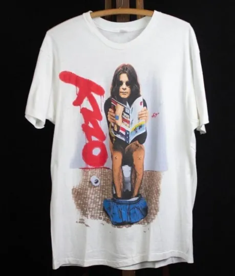 Discover Remake 1992 Ozzy No More Tours Toilet Concert Ozzy 2 Sides T-Shirt, Gift For Fan