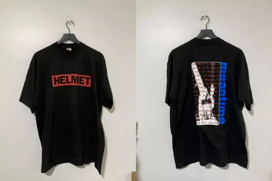 Discover Helmet Band Meantime Concert Tour 1992 T Shirt