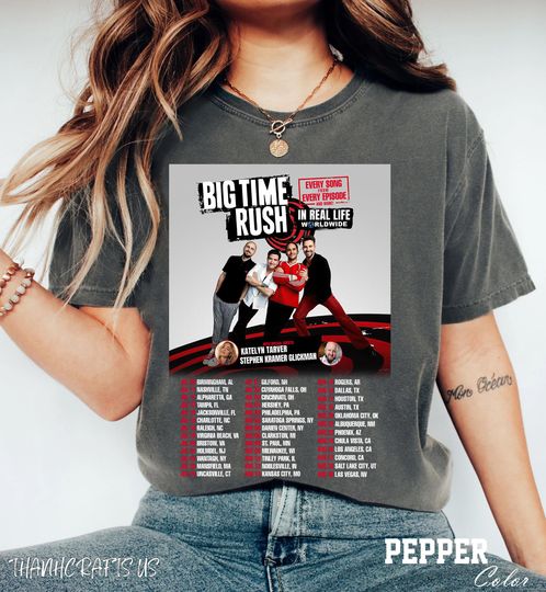 Discover Big Time Rush Shirt, In Real Life, Big Time Rush fans, Big Time Rush Tour Shirt