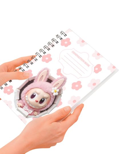 Discover Labubu Spiral Notebook Cute Back to School Journal for Kids & Teens. Labubu School Supplies. Lined Notebook for Writing and Drawing
