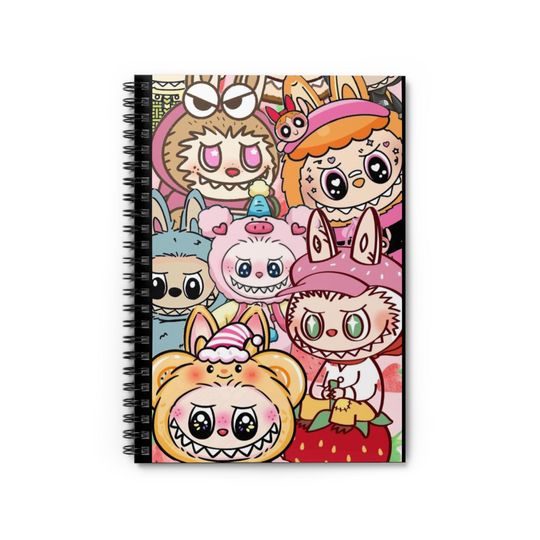 Discover Labubu Spiral Notebook - Perfect for Kids, Back to School, Journaling, Doodling, Gifts