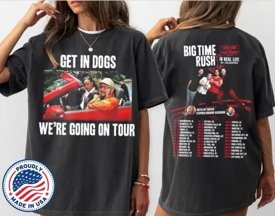 Discover Big Time Rush Tour 2025 Funny Vintage T-Shirt