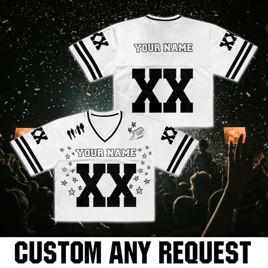 Discover Personalized Black And White XX Stadium Tour Croptop Women Jersey, Y2K Music Concert 2025 XX White Jersey, Women Uniform Jersey 5825DN6
