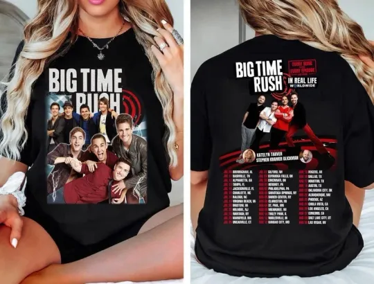 Discover Big Time Rush In Real Life Worldwide Tour 2025 Shirt