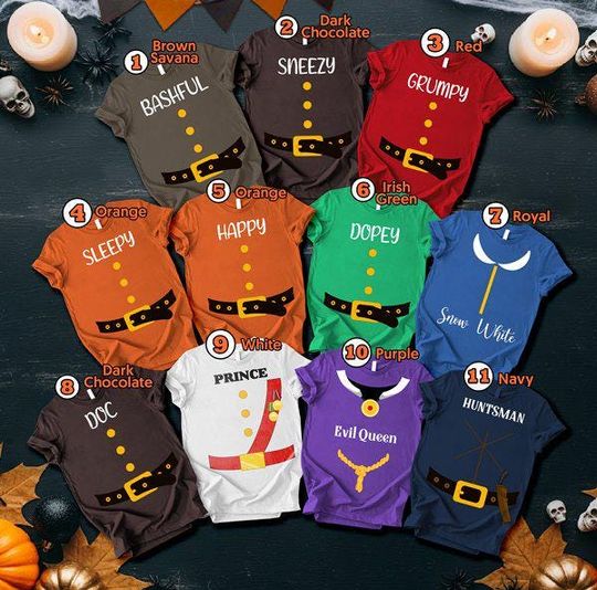 Discover Snoww Whitee and the Seven Dwarfs Shirt, Seven Dwarfs