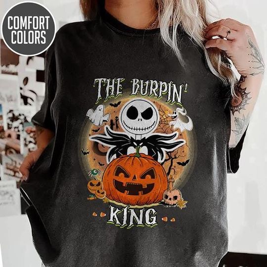 Discover Nightmare Before Christmas Jack The Burpin King Shirt, Jackk Skellingtonn Shirt