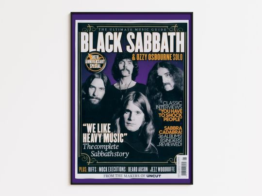 Discover Reproduction poster of Uncut Magazine: The Ultimate Music Guide Black Sabbath & Ozzy Osbourne Solo