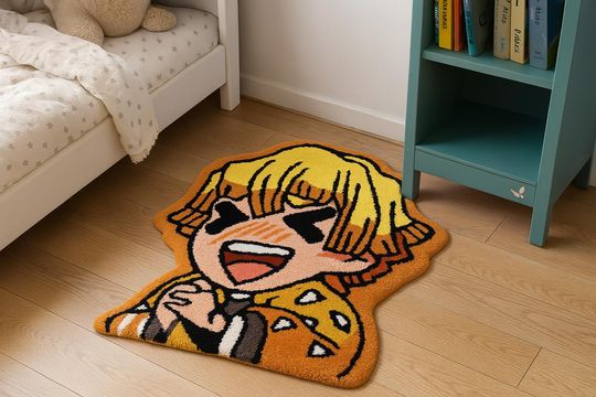 Discover zenittsu anime rug, anime rugs, custom anime rug, kids room rug, gift for kids, gift idea rug, custom rugs,