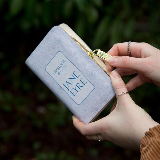 Discover Jane Eyre Book Wallets For Women, Book Clutch, Book Lover Gift, Mothers Day Gifts, Purple Purse Bag, Charlotte Bronte, Zip Around Wallet