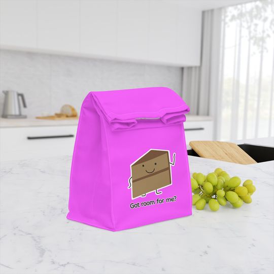 Discover Got Room For Me Chocolate Cake Polyester Lunch Bag