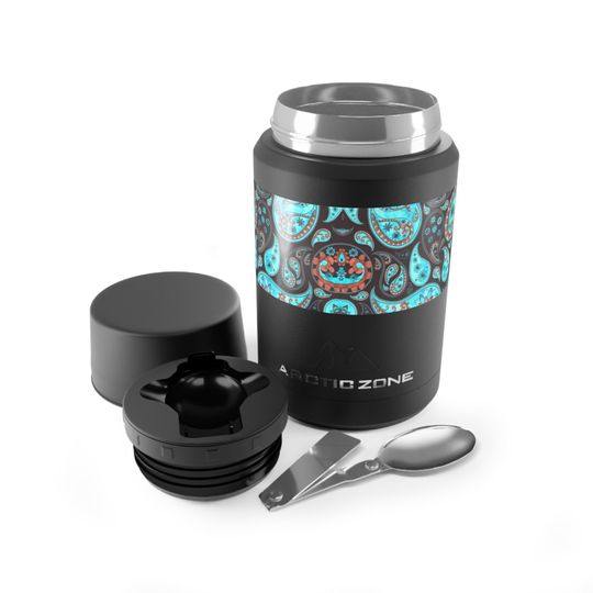 Discover Teal Paisley Titan Copper Insulated Food Storage for School or Work or Everyday Use
