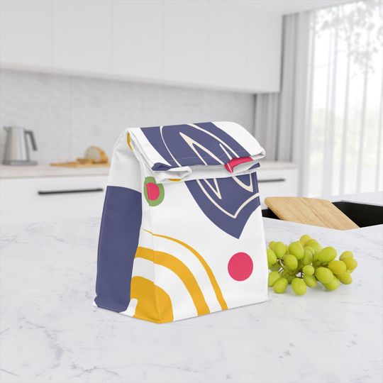 Discover Floral Insulated Lunch Bag | Cute Lunch Tote for Kids & Adults | Eco-Friendly Reusable Bag| Perfect Gift for Teachers | Back to School