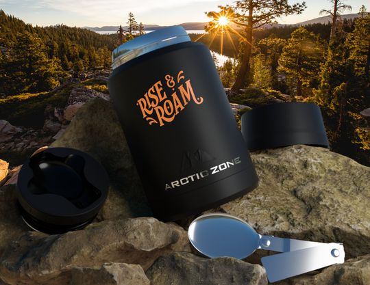 Discover Rise & Roam Orange Insulated Food Storage, Gifts for Campers, Gifts for Hikers
