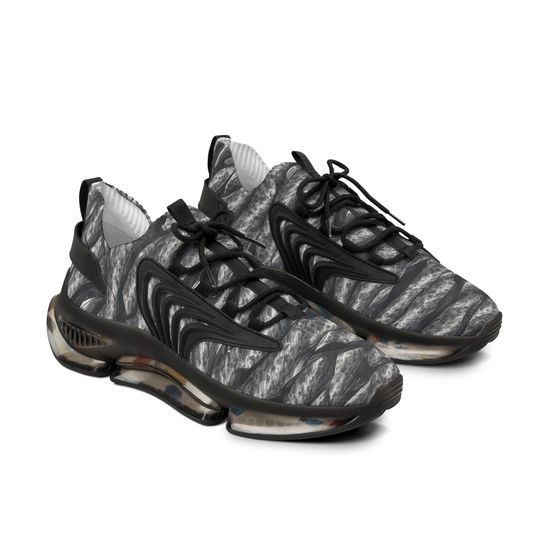 Discover Stone Camo Men's Mesh Sneakers, Lightweight Camo Athletic Shoes