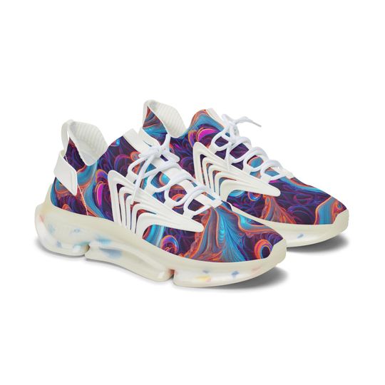 Discover Abstract Neon Feathers, Feather Sneakers, Trendy Sneakers, Womens Sneakers