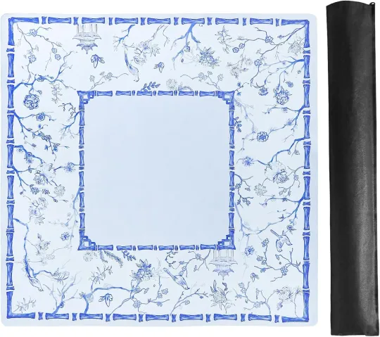 Discover Large Blue Mahjong Mat