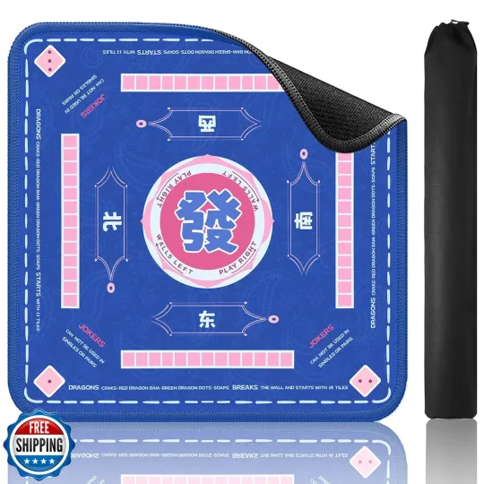Discover TIASUSAN Blue Mahjong Learning Mat