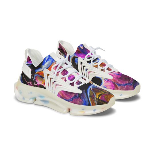 Discover Colorful Women's Mesh Sneakers - Vibrant Athletic Shoes for Running, Gym, Casual Wear