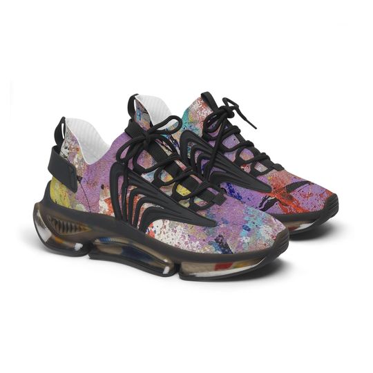 Discover Artistic Women's Mesh Sneakers - Vibrant Colorful Athletic Shoes for Every Season
