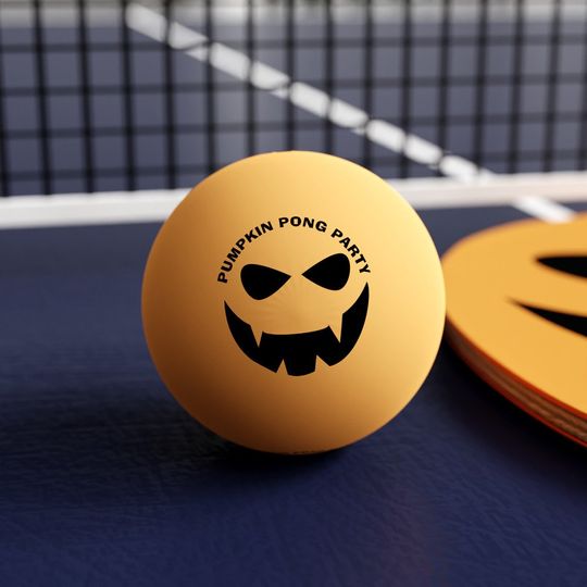 Discover Funny Halloween Pumpkin Party Personalized Ping-Pong Ball