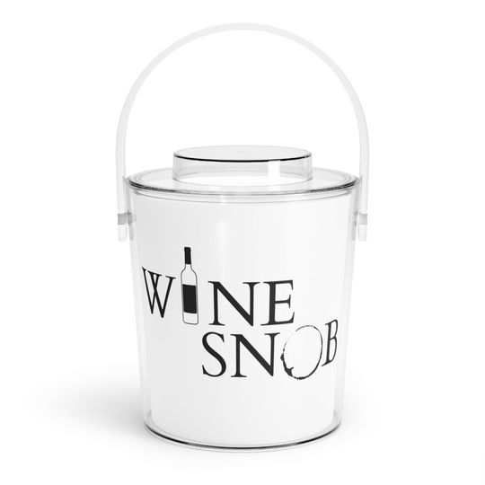 Discover Wine Snob Ice Bucket with Tongs