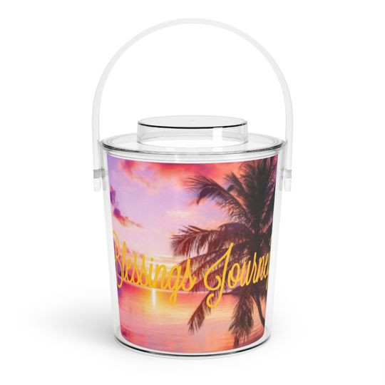 Discover Blessings Journey Ice Bucket with Tongs