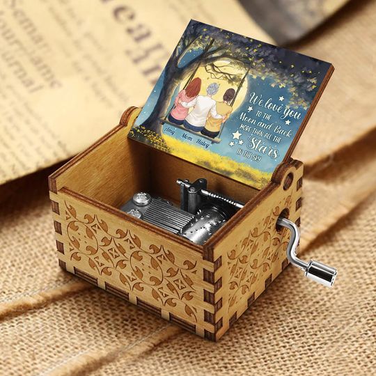 Discover More Than All The Stars - Personalized Mother's Day Grandma Hand Crank Music Box