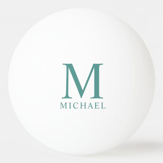 Discover Customers Monogrammed Modern Elegant Template Ping Pong Ball