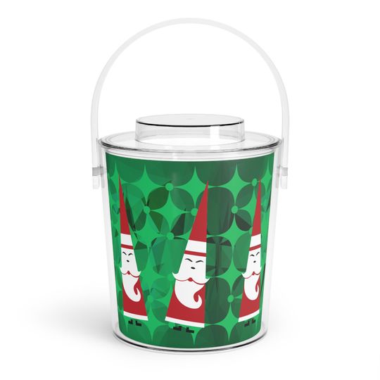 Discover Party Santas Ice Bucket Christmas Holiday Party Mid Century Modern Fun Kitsch