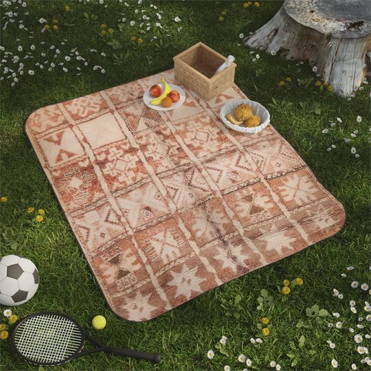 Discover Rug Picnic Mats - Boho Outdoor Mat for Moroccan Home Decor, Beach Day, Travel